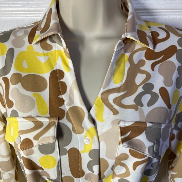 J Mclaughlin Brynn Belted 3/4 Sleeve Shirtdress Womens Size Small Office Career - Picture 6 of 11